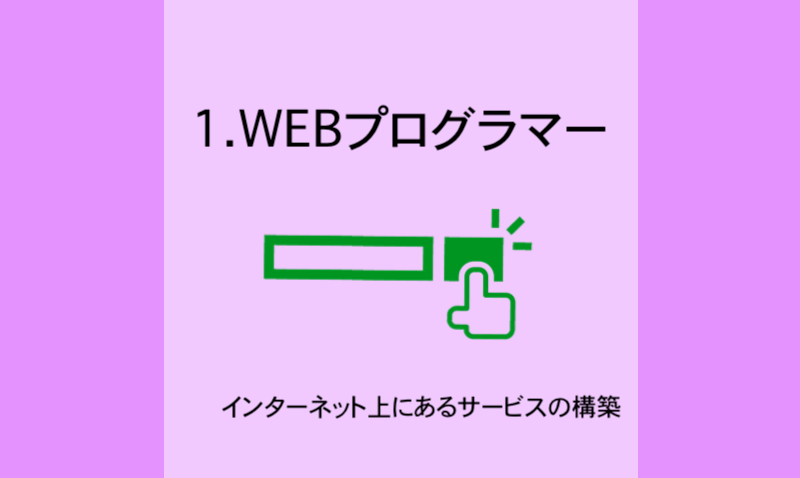 1.WEBプログラマー